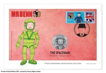 The Official Mr Benn Complete 50p Coin Cover Collection The Spaceman cover