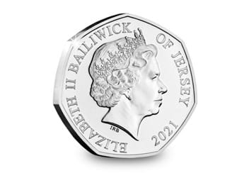 The RBL Centenary Brilliant Uncirculated 50p Obverse