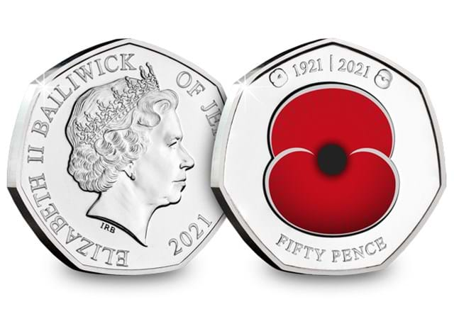 The RBL Centenary BU 50p Set 2021 Obverse and Reverse