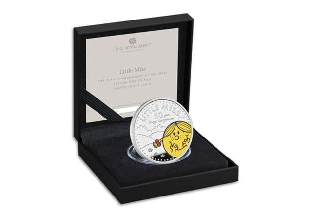 UK 2021 Little Miss Sunshine 1oz Silver Proof Coin in display box