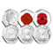 The RBL Centenary BU 50p Set Obverse and Reverses