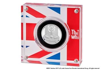 UK 2021 The Who Half Ounce £1 Silver Coin in perspex