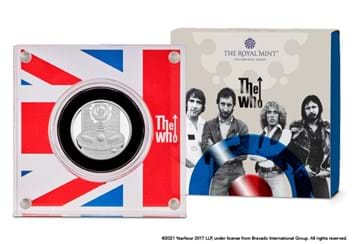 UK 2021 The Who Half Ounce £1 Silver Coin packaging