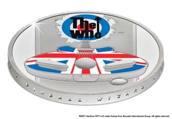 UK 2021 The Who 1oz £2 Silver Proof Coin reverse and inscription