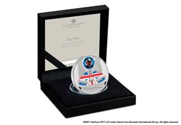 UK 2021 The Who 1oz £2 Silver Proof Coin in display box