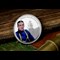 The Sir Ernest Shackleton Proof Coin reverse leaning against wooden surface