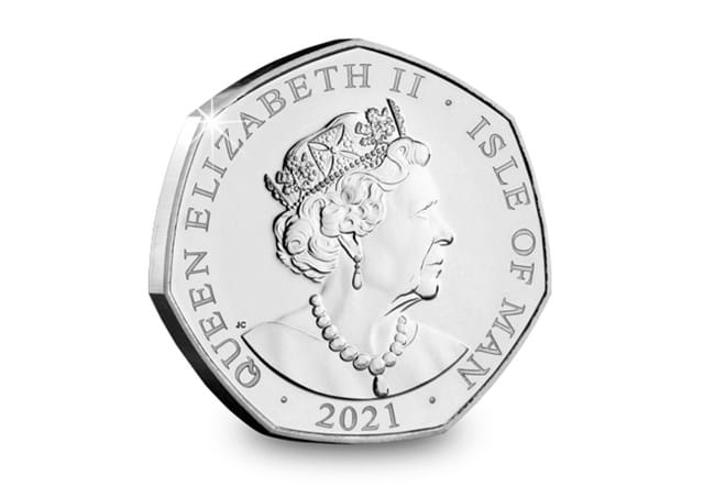 QEII 95th Birthday BU 50p Single 2000 Obverse