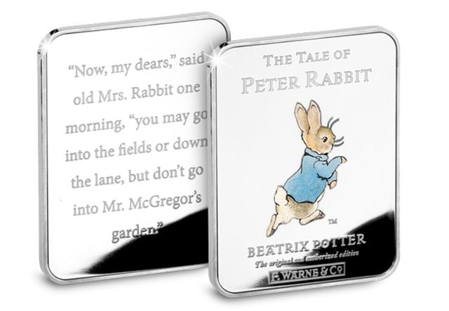 The World of Peter Rabbit Ingot Set Peter Rabbit Obverse and Reverse