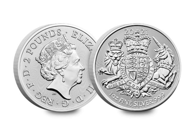 UK 2021 Queen Elizabeth II's Official Birthday Silver DateStamp Issue both sides