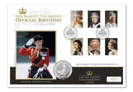 The Queen's Official State Birthday Silver Coin Cover