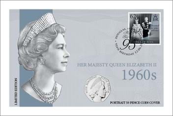 Her Majesty Queen Elizabeth II 1960s Coin Cover