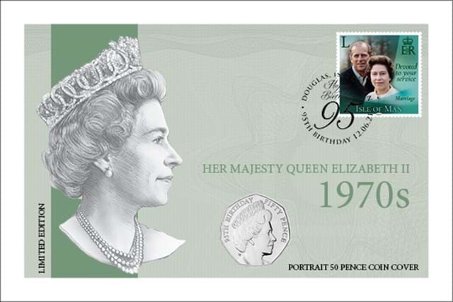 Her Majesty Queen Elizabeth II 1970s Coin Cover