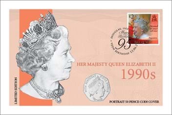 Her Majesty Queen Elizabeth II 1990s Coin Cover