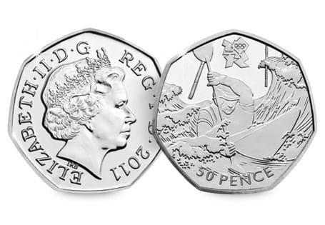 This coin was issued as part of a series of 29 Olympic 50ps in commemoration of London 2012, with each 50p featuring a different Olympic Sport.