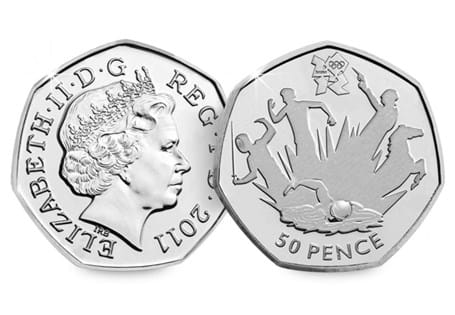 This coin was issued as part of a series of 29 Olympic 50ps in commemoration of London 2012, with each 50p featuring a different Olympic Sport.