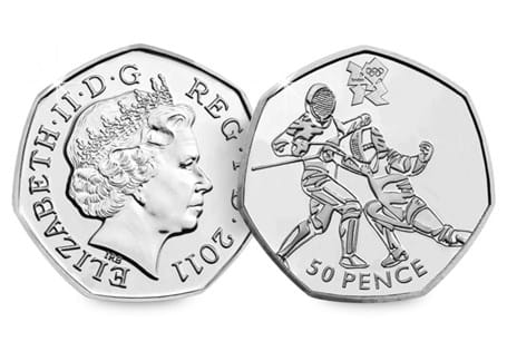 This coin was issued as part of a series of 29 Olympic 50ps in commemoration of London 2012, with each 50p featuring a different Olympic Sport.