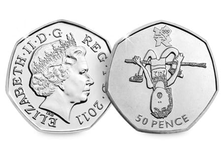 This coin was issued as part of a series of 29 Olympic 50ps in commemoration of London 2012, with each 50p featuring a different Olympic Sport.