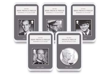 Prince Philip Memorial Silver Proof Coin and Stamp Collection
