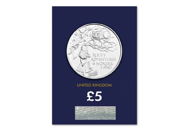 2021 UK Alice's Adventures in Wonderland BU £5 reverse in Change Checker packaging