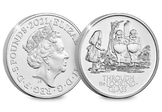 2021 UK Through the Looking-Glass BU £5 both sides