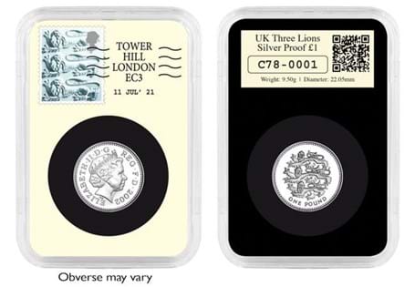 Issued to mark England reaching the finals of the 2020 Euros. It includes the Silver Proof 1997 or 2002 Three Lions England £1 coin and has been postmarked with the finals date – 11th July 2021.