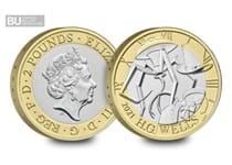 This £2 coin has been issued to commemorate the 75th anniversary of the death of the English novelist, journalist, sociologist, and historian, Herbert George Wells.