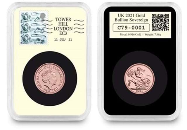England Finalists Sovereign DateStamp Issue Obverse and Reverse in Capsule