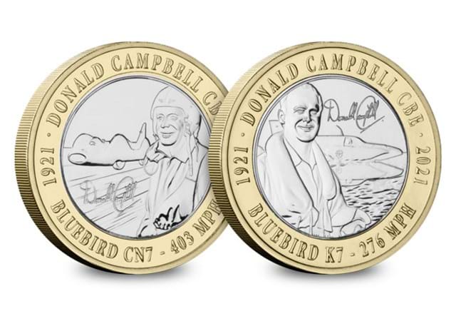 The Donald Campbell BU £2 Pair both sides