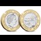The Donald Campbell BU £2 Pair obverse and reverse