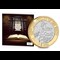 2021 UK Sir Walter Scott BU £2 Display Card beside reverse