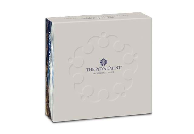 UK 2021 Walter Scott Silver Piedfort £2 Coin front of pack