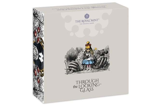 UK 2021 Through the Looking-Glass 1oz Silver Proof Coin front of pack