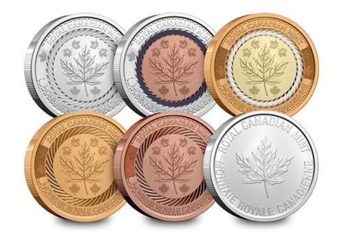 2018 Canada R&D Security Test 6-Token Set Royal Canadian Mint 
