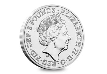 UK 2017 House of Windsor £5 Coin Obverse