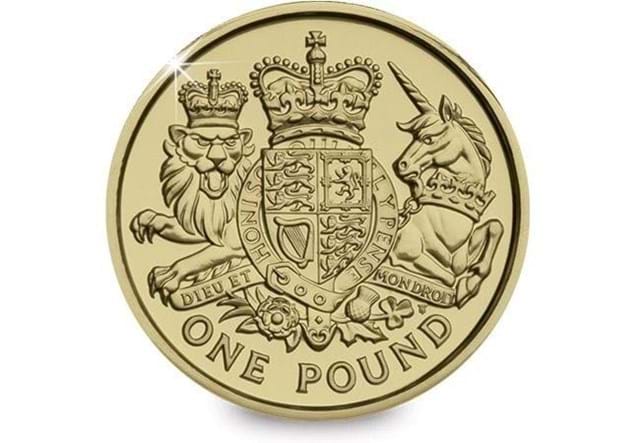 Reverse of a Round £1 Coin
