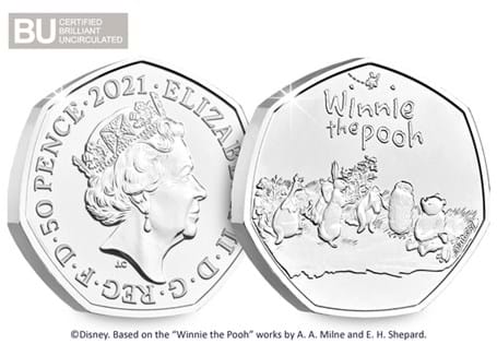 This Winnie the Pooh & Friends BU 50p has been issued by The Royal Mint, and is the fourth coin to be issued in the series to celebrate Winnie the Pooh.