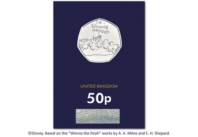 Winnie the Pooh and Friends BU 50p reverse in Change Checker packaging