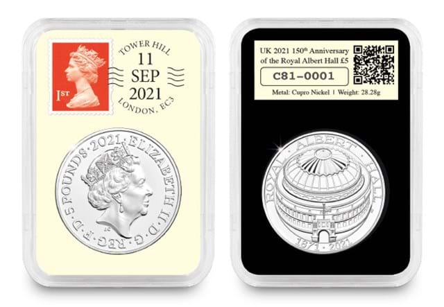 Last Night of the Proms DateStampTM with Obverse and Reverse in capsule