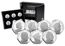 Your Prince Philip Silver Portrait 50p Set comprises of 6 50p coins, each struck from .925 Silver to a Proof finish. 