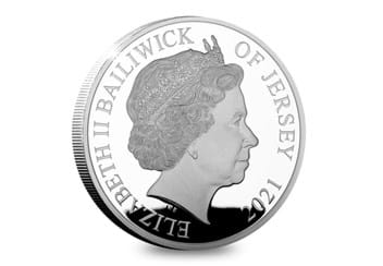 The 2021 Remembrance Poppy Silver Proof £5 Obverse