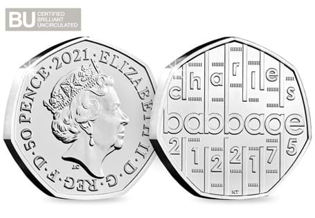 This coin has been issued to mark 150 years since the death of the innovator in science and computing pioneer, Charles Babbage.