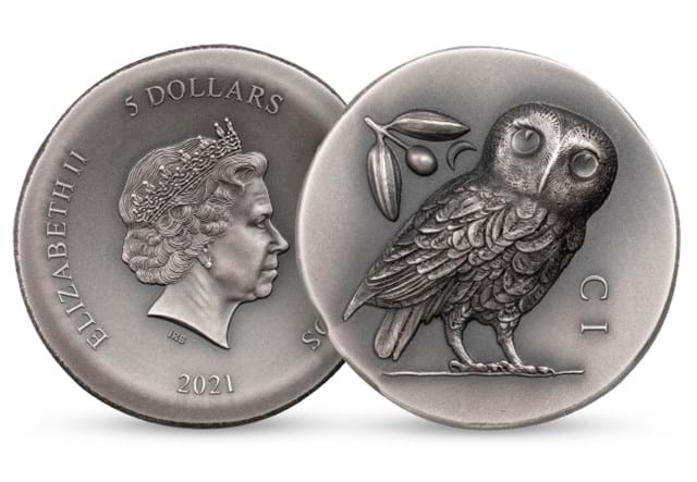 Athena's Owl 1oz Silver Coin Obverse and Reverse