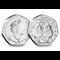 Tweedledum & Tweedledee BU 50p Coin Obverse and Reverse