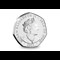 Alice Through the Looking-Glass BU 50p Obverse