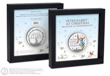 Silver Proof Peter Rabbit Commemorative Obverse and Reverse in Presentation Case