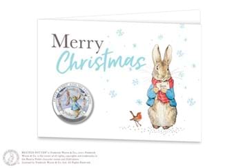The Peter Rabbit Christmas Commemorative front of card
