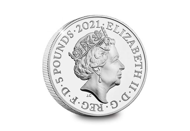 2021 Remembrance Day £5 Silver Proof Coin Obverse