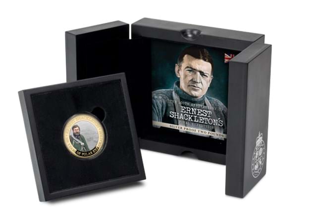 Ernest Shackleton Silver Proof £2 in Box