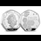 UK 2021 Insulin Silver Proof Piedfort 50p Coin Obverse and Reverse