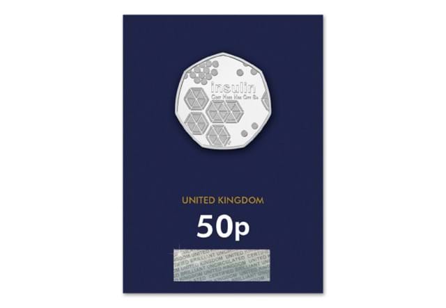 2021 UK Discovery of Insulin BU 50p Reverse in Change Checker Pack